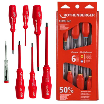 ROTHENBERGER Sada šrobovákov VDE 7ks